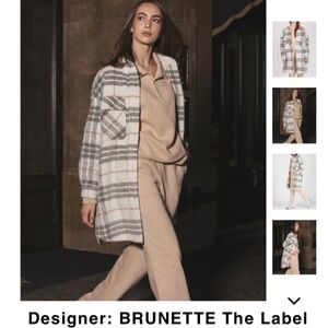 Brunette the Label Plaid Shirt Jacket